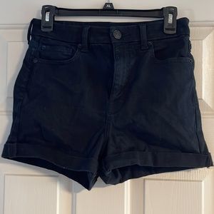 AE Womens black jean shorts